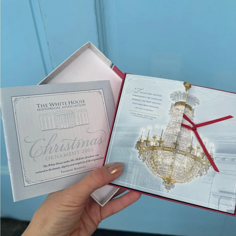 2002 Christmas Ornament White House Historical Association Theodore Roosevelt